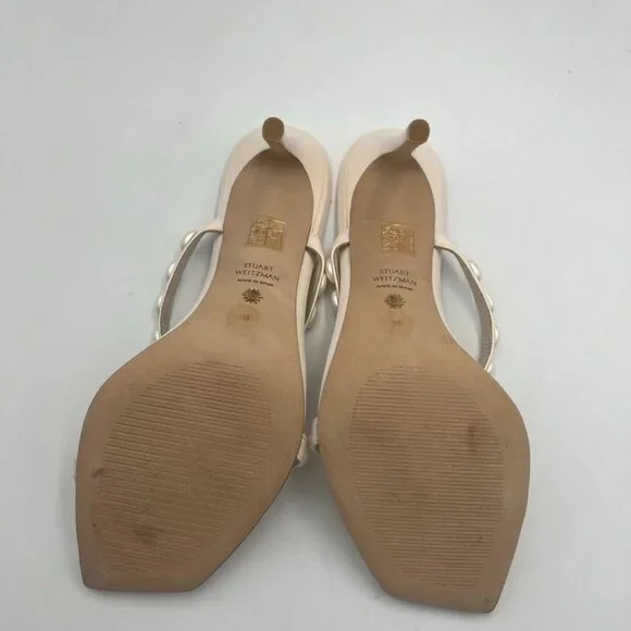 Stuart Weitzman Aleena Pearlita 100 High Heel Sandals - Picture 5 of 6